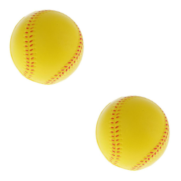 1/2/3 Träning baseball Träning Boll Sport Team Game Match Yellow 6.3cm 2Set