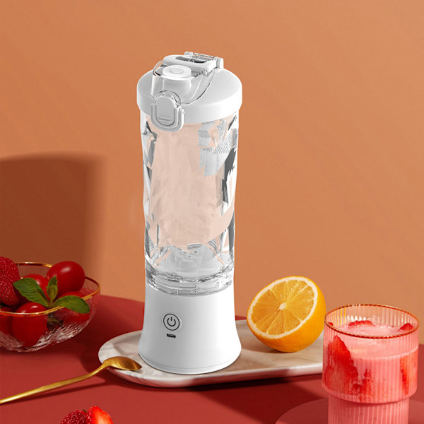USB laddning Bärbar Juicer 600ml Multifunktionell med hög kapacitet yellow