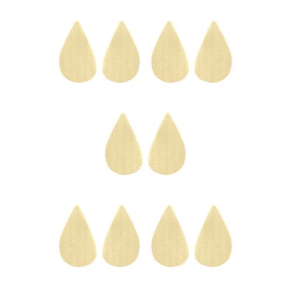 1/2/3/5 Non För Slip Shoe Pads Självhäftande gummi för hög Tip Head Apricot 5Set