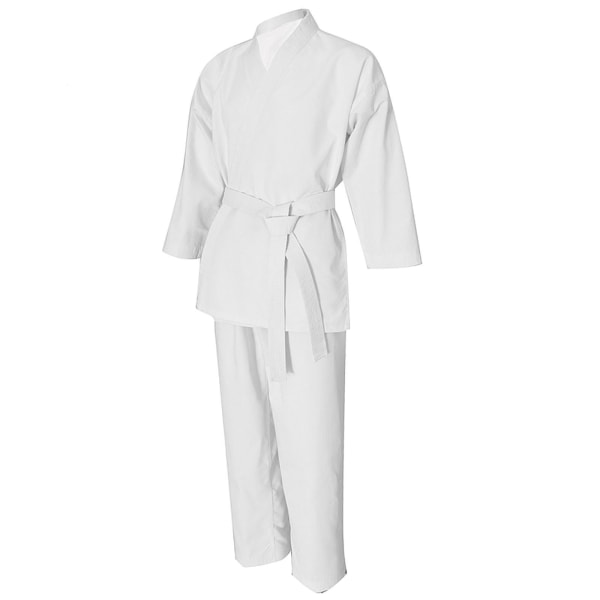 Barn Vuxen Unisex Taekwondo Karate Kampsport Kostymträning White L