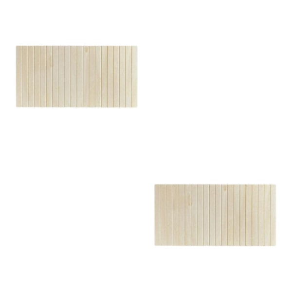 1/2/3/5 Mini 1/12 1/6 skala Dockhusväggpanel gör det själv i trä S Unpainted 2Set