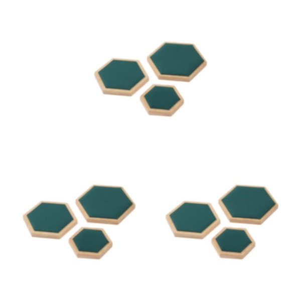 1/2/3 3pack/lot Utsökt Craft Hexagon Armband Display bricka Green 3Set