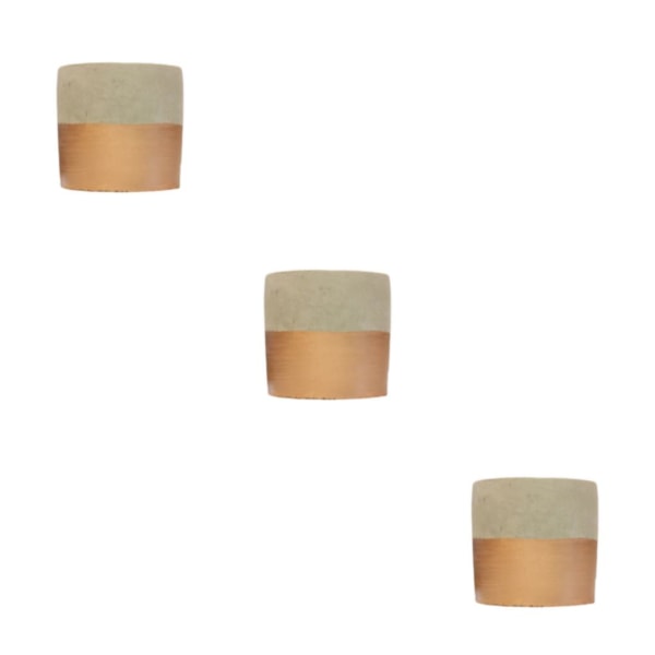 1/2/3/5 Cementkruka Kruka Blomkruka Behållare Cylindrisk Rose Gold 3PCS