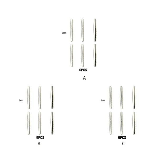 1/2/3/5 6st Silver Volute fjädrar Lätt att Och Hållbar Rostfri Volute  spring（8cm） 5PCS