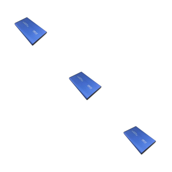 1/2/3/5 Bärbar förvaringsenhet Box - Sandblästring LED-indikator blue 3PCS