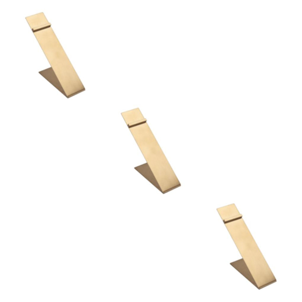 1/2/3 Rostfritt stål Sko Display Stand Rack Hållare för sko Titanium 20x12x4.5cm 3Set