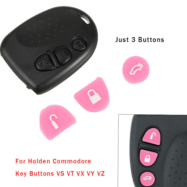 1/2/3/5 3st Silica Gel Key Buttons Fjärrreparationssats Bekvämt Red 1Set