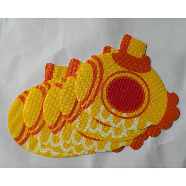 1/2/3/5 5st Badkar Non För Slip Safety Treads Sticker Submarine 140X140mm 1Set
