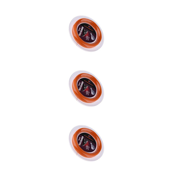 1/2/3 Smidig och slitstark Nylon Badminton Racket String Hög Orange 200m 3PCS