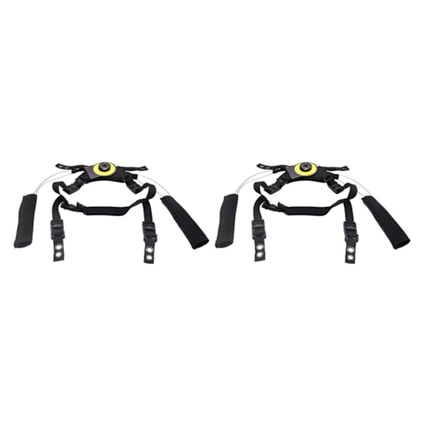 1/2/3 justerbart hakbandsupphängningssystem med skruvar utomhus Black 2PCS