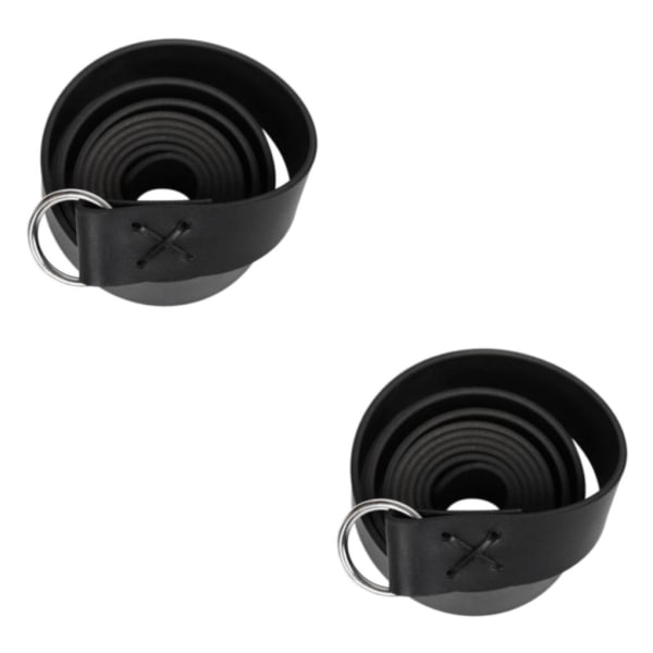 1/2/5 Läder Medieval För Viking Bälte Midjeband Fotorekvisita Black Length: 190cm 2Set
