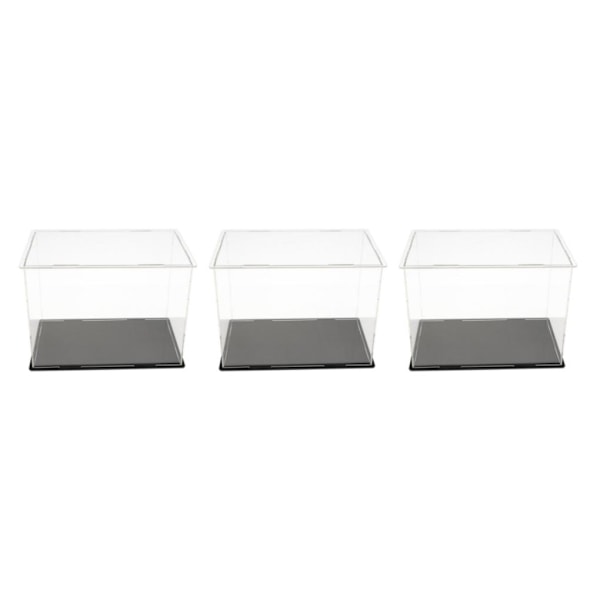 1/2/3 Akryl Display Box Case Modell Figur Display Dammtät Clear 20x12x15cm 3Set
