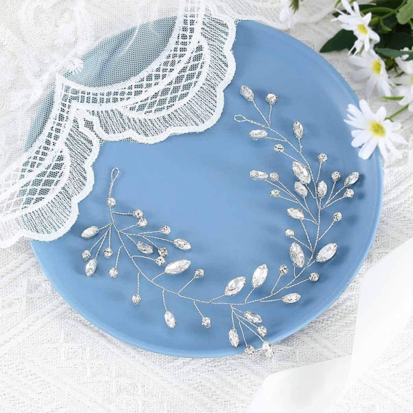1/2/3/5 Elegant bröllopshårkammar gjorda av legering Inte lätt att silver 1 Pc