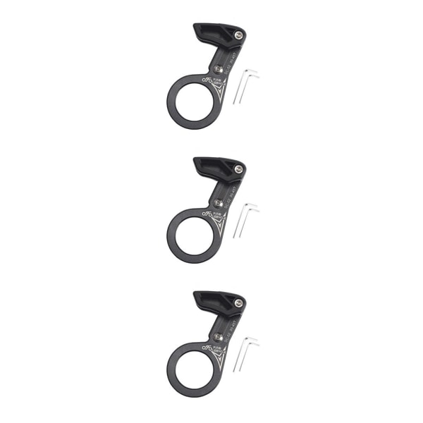 1/2/3 Universal Kedjeguide i aluminiumlegering för MTB-cykel Axis black 3PCS