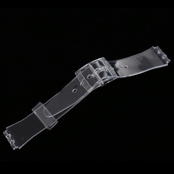 1/2/3/5 17mm silikongummiband Vattentäta klockarmband Transparent 1Set