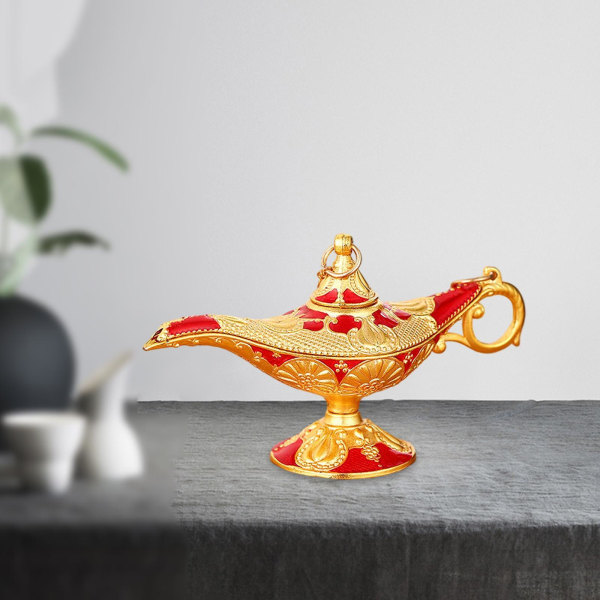 1/2/3/5 Aladdin Lamp Genie Costume Light Art Craft Classic Gold Red 8.5x3x3.5cm 1Set