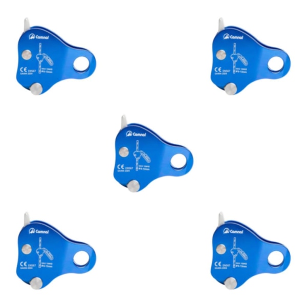 1/2/3/5 Säkerhetsrep Grip Bergsklättring Arborist Fallskydd Blue 5PCS