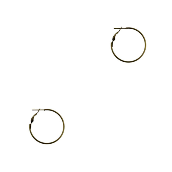 1/2/3/5 20 st 30 mm rund bågeögla, framställning av örhängen Bronze 2Set