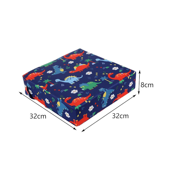 1/2/3/5 Bärbar lätt matstolsdyna för baby Dinosaur Blue 1 Pc
