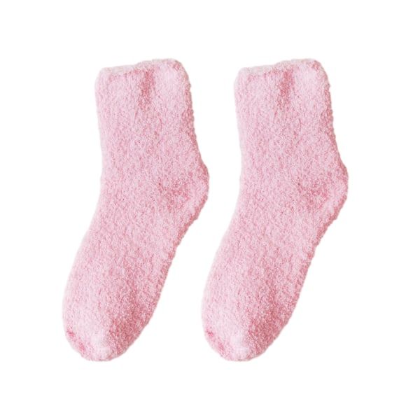 1/2/3/5 10 stycken extra tjocka och elastiska mjuka strumpor Pink 2PCS