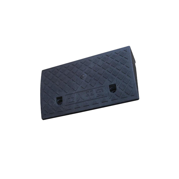 Halkfri bärbar trottoarramp Tröskelramp för rullstol Trottoarramp Black 11cm