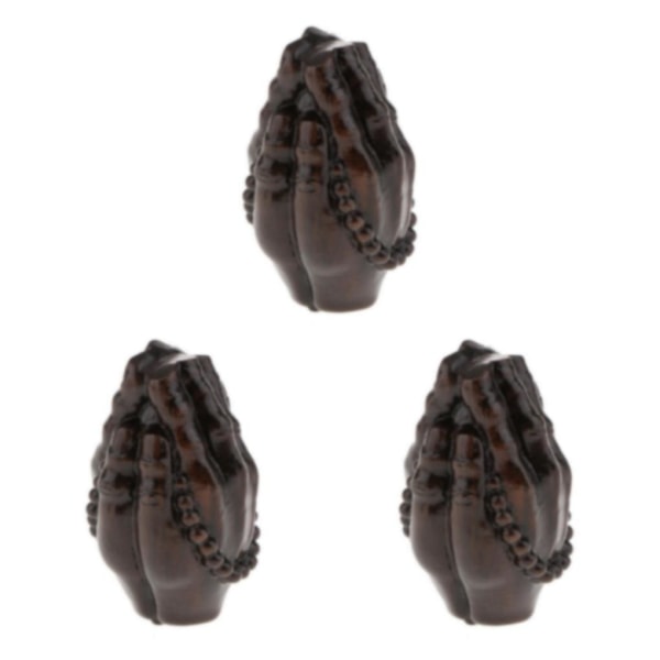 1/2/3/5 Trä Buddha Staty Staty Indien Staty Craft Ornament Meditation 3Set