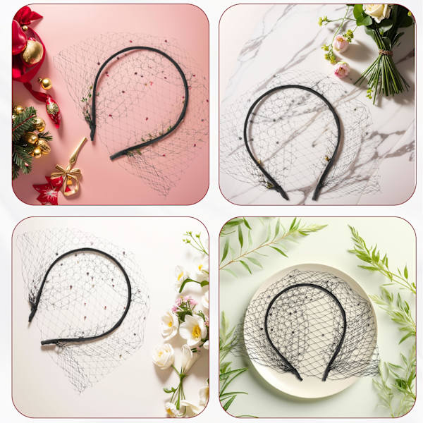 Elegant Veil Hat Fantastiska hårprydnader för speciella tillfällen