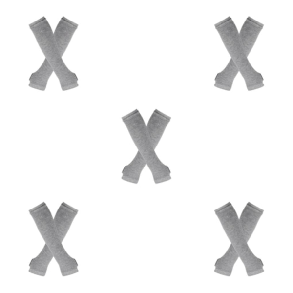 1/2/3/5 Knästrumpor för tjocka lår Lätt att bära och göra light gray 5Set