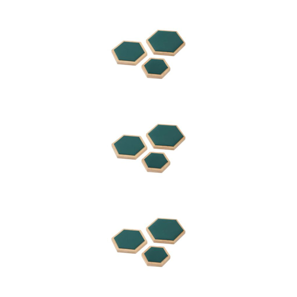 1/2/3 3pack/lot Utsökt Craft Hexagon Armband Display bricka Green 3Set
