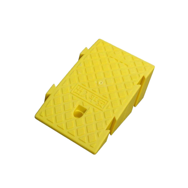 Halkfri bärbar trottoarramp Tröskelramp för rullstol Trottoarramp Yellow 16cm