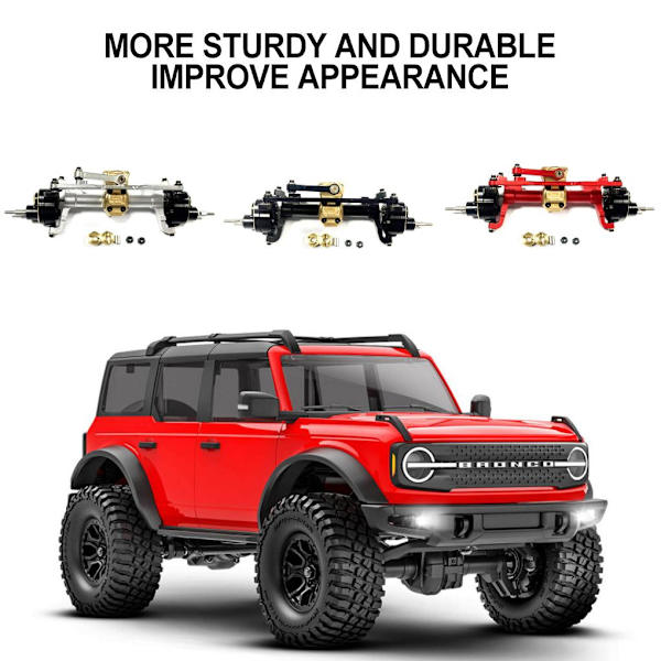 RCGOFOLLOW Aluminiumlegering Bättre stabilitet framaxel Bättre Red