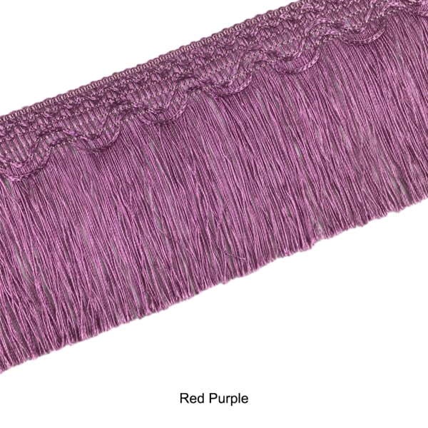 Polyester Eleganta fransar för tofs för sömnad och sömnad Red Purple 6