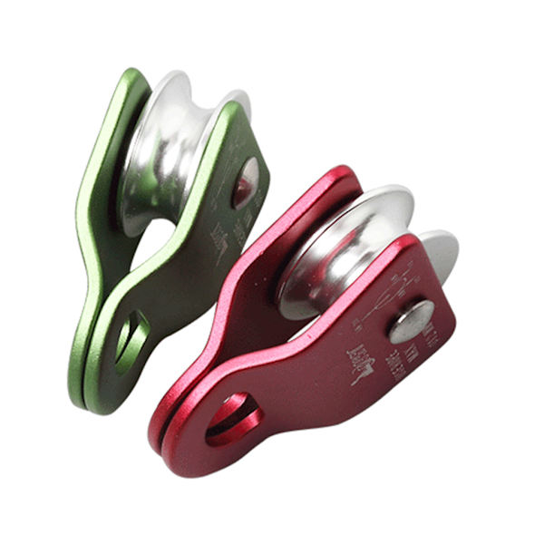 1/2/3 Utomhus klätterremskiva Sidosving 20KN Lättvikt Red 1 Pc