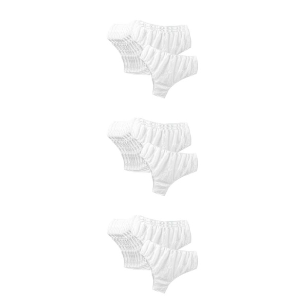 1/2/3 Trosor ovävt tyg i mitten av midjan för SPA-massage White Universal 3Set