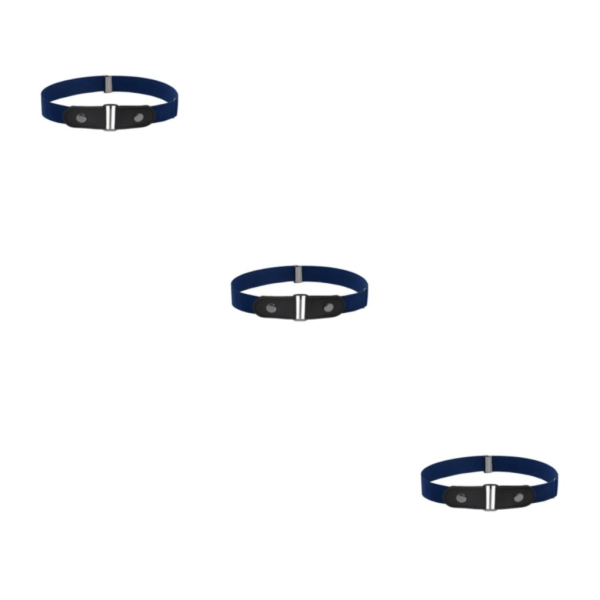 1/2/3/5 Bälte Inget Spänne Osynlig Moderiktig Långvarig Dark Blue 3PCS