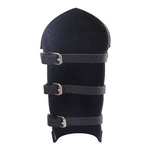 1/2 Knights För Bågskytte Medieval Bracer Arm För Armor Cuff Black 21.5x14.5cm 1Set