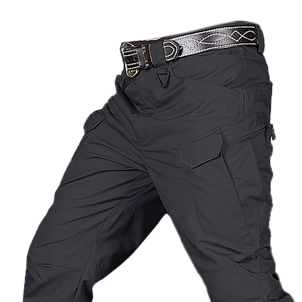 Herr Streetwear Casual Cargo Arbetsbyxor Amy Byxor Multi Black XL