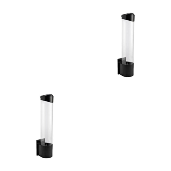 1/2/3 Väggmonterad Dammtät lock Enkel åtkomst Förvaring Lätt att Black 2PCS