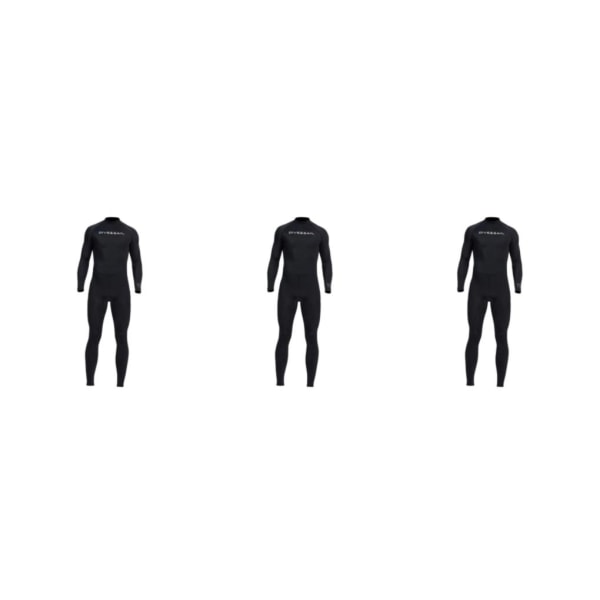 1/2/3/5 Snygga badkläder Surfing Anti-Back Zip Kajakpaddling för Black M 3PCS