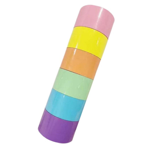 1/3 6st Rolig Sticky Ball Rulltejp Färgglad Dekorativ för 4.8cm 1 Pc