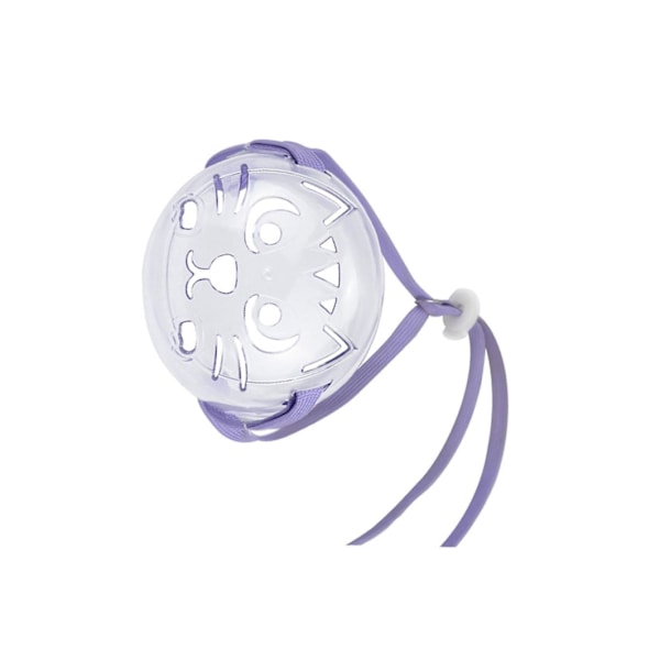 1/2 set Mesh andningsbart kattmunkorg Bekväm säkerhet purple M 1 Pc