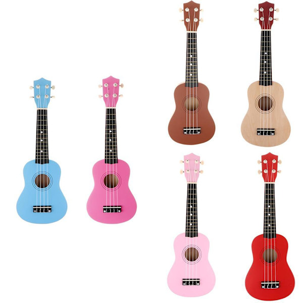 4 String Beginners Ukulele Hawaii Guitar Musical För Coffee 21 Inch