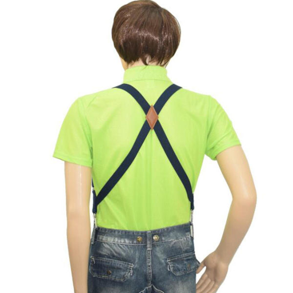 1/3/5 Mens Suspender Swivel Hook X Formad Elastisk 1,4 Bred Black 1 Pc