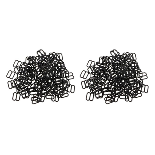 1/2/3/5 100 st Nylon BH-rem Spännen Sliders Krokar 8 Underkläder 10mm 2Set