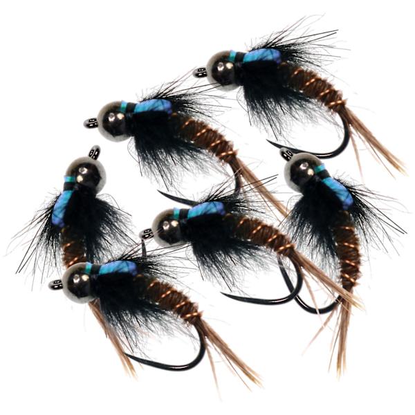 1/2/3/5 6 st 8 1012 flugfiskeflugor Premium Tungsten Bead Head 8# hook 6 pcs 2PCS