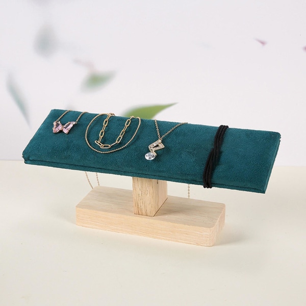 1/2 Bärbar Watch Display Stand Smycken Towers för sovrum Greenish 20 x 6 x 8cm 1Set