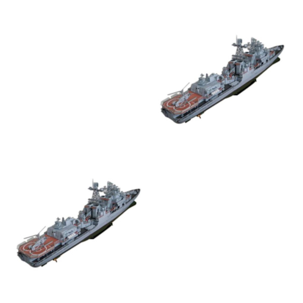 1/2 3D 1/200 För Amiral Levchenko För Destroyer Ship Paper no fix parts 2PCS