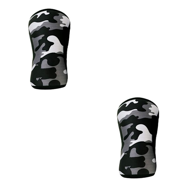 1/2/3 knästödshylsa för styrkelyft knäböj för män och Black XL 2PCS