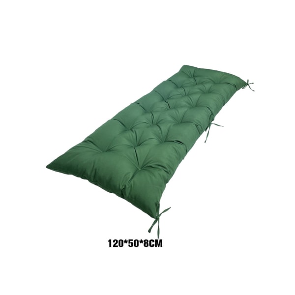 Polyester vattentät bänkmatta kudde för komfort och Black green 120*50*8CM