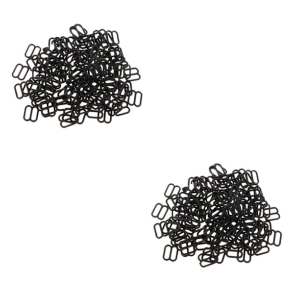 1/2/3/5 100 st Nylon BH-rem Spännen Sliders Krokar 8 Underkläder 10mm 2Set